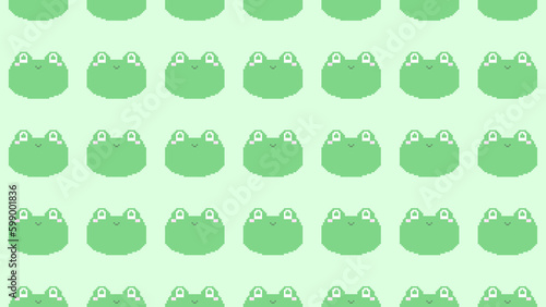 ピクセルアートなカエルさんの壁紙⭐︎