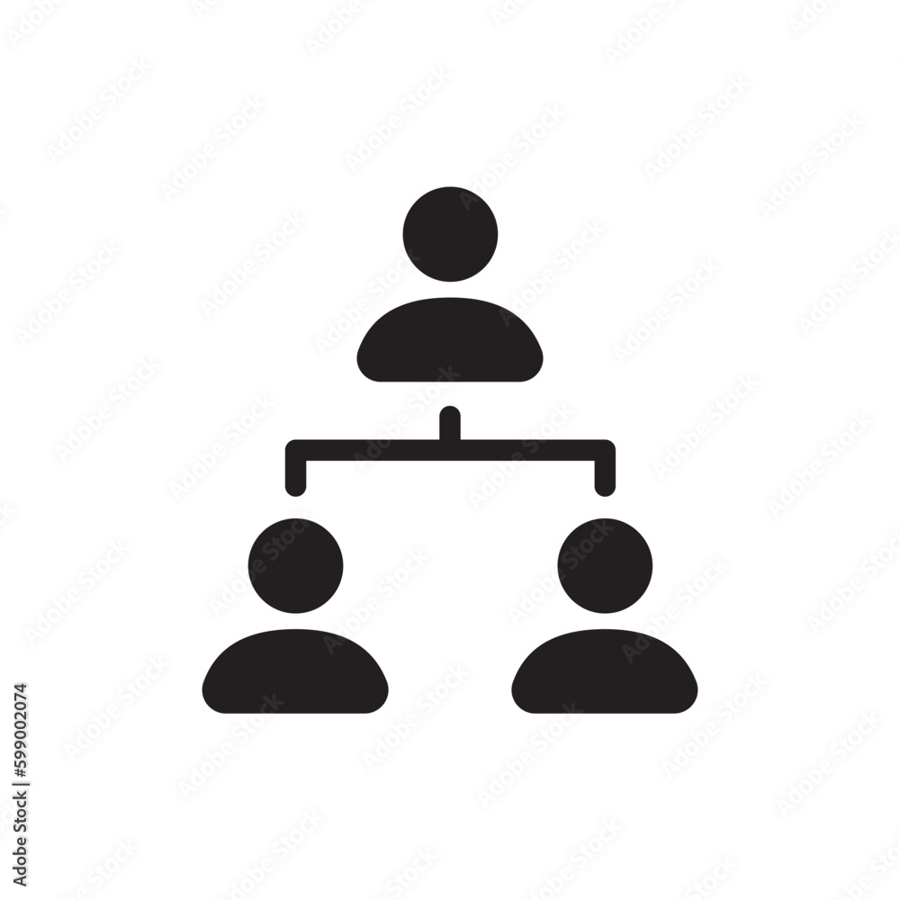 Organization chart vector icon. Company structure icon. Flow chart flat sign design. Hierarchy symbol pictogram. UX UI icon Organization chart vector icon. Company structure icon. Flow chart flat sign design. Hierarchy symbol pictogram. UX UI icon