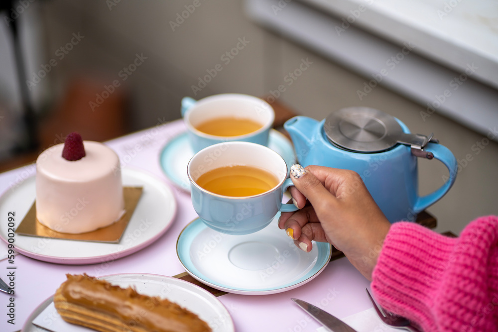 breakfast with coffee and croissant breakfast with coffee and croissant