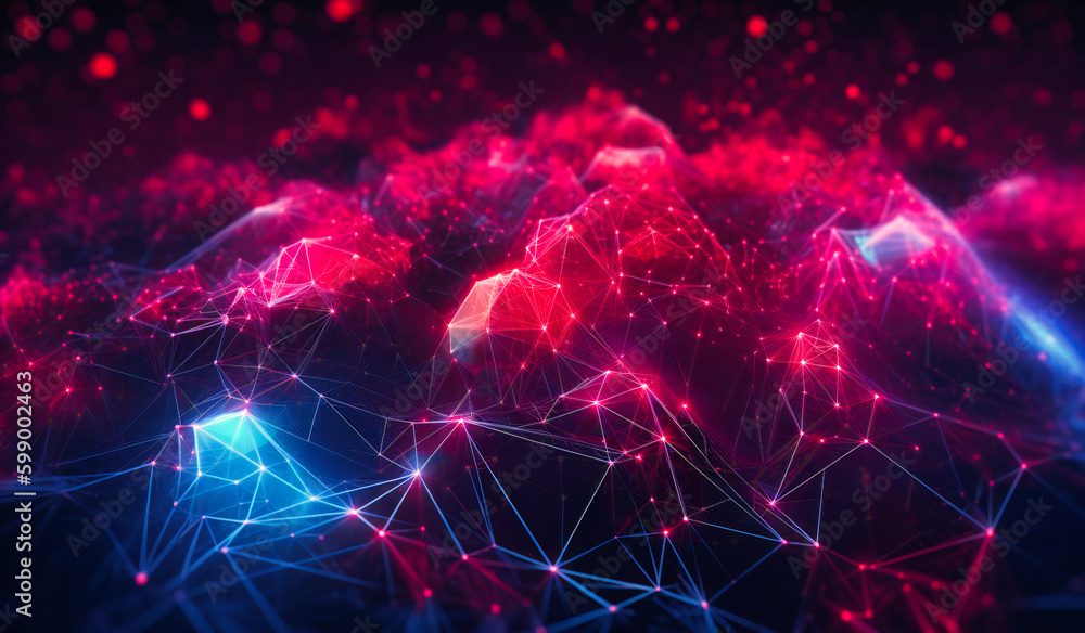 a blue and red background with abstract glowing lines a blue and red background with abstract glowing lines