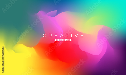 Abstract liquid gradient Background. Fluid colour mix. Colorful vivid color blend. Modern Design Template For Your ad Banner, Poster, Cover, Web page, Brochure, and flyer. Vector Eps 10