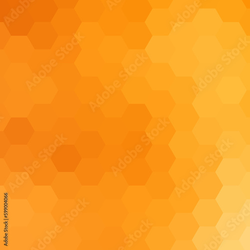 Orange hexagon background. Abstract vector illustration. eps 10