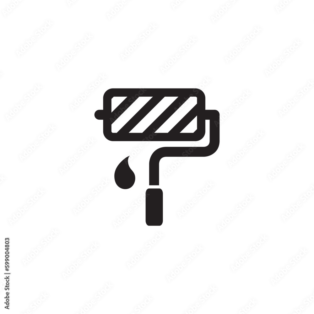 Paint roll vector icon. Paint roller flat sign design. Paint roller symbol. Painter roll symbol pictogram. UX UI icon Paint roll vector icon. Paint roller flat sign design. Paint roller symbol. Painter roll symbol pictogram. UX UI icon