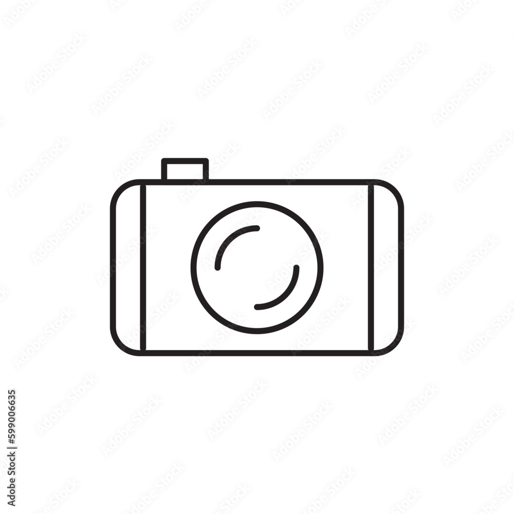 Video camera vector icon. Photo camera vector icon. Camera flat sign design. Recorder linear outline symbol pictogram. UX UI icon Video camera vector icon. Photo camera vector icon. Camera flat sign design. Recorder linear outline symbol pictogram. UX UI icon