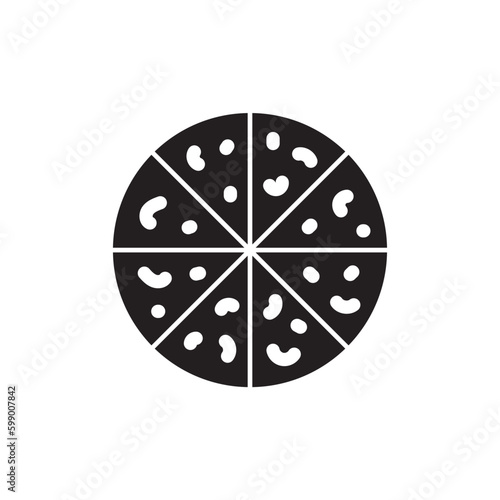 Pizza vector icon. Sliced Pizza flat sign design. Pizza symbol pictogram. UX UI icon