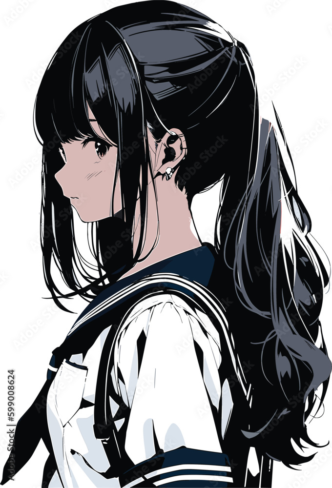 Anime school girl loli long gray hair hat cute Anime HD phone  wallpaper  Peakpx