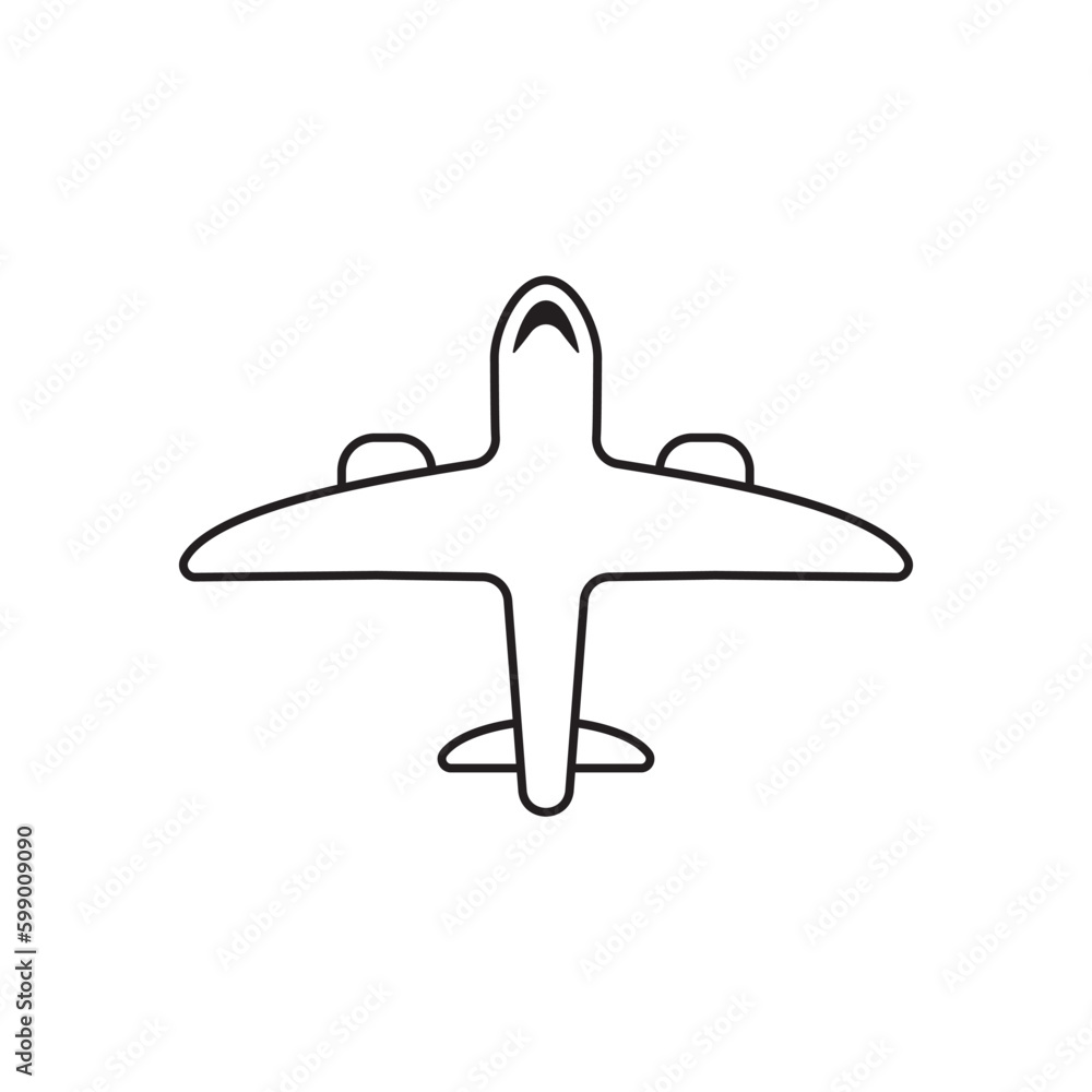 Plane vector icon. Aviation icon. Airplane flat sign design. Flight transport plane symbol. Airport airplane outline vector sign. Reactive plane line symbol. Aircraft pictogram. Jet icon. UX UI icon Plane vector icon. Aviation icon. Airplane flat sign design. Flight transport plane symbol. Airport airplane outline vector sign. Reactive plane line symbol. Aircraft pictogram. Jet icon. UX UI icon