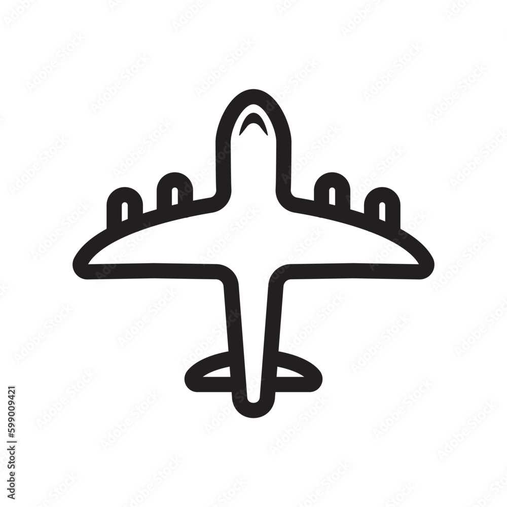 Plane vector icon. Aviation icon. Airplane flat sign design. Flight transport plane symbol. Airport airplane outline vector sign. Reactive plane line symbol. Aircraft pictogram. Jet icon. UX UI icon Plane vector icon. Aviation icon. Airplane flat sign design. Flight transport plane symbol. Airport airplane outline vector sign. Reactive plane line symbol. Aircraft pictogram. Jet icon. UX UI icon