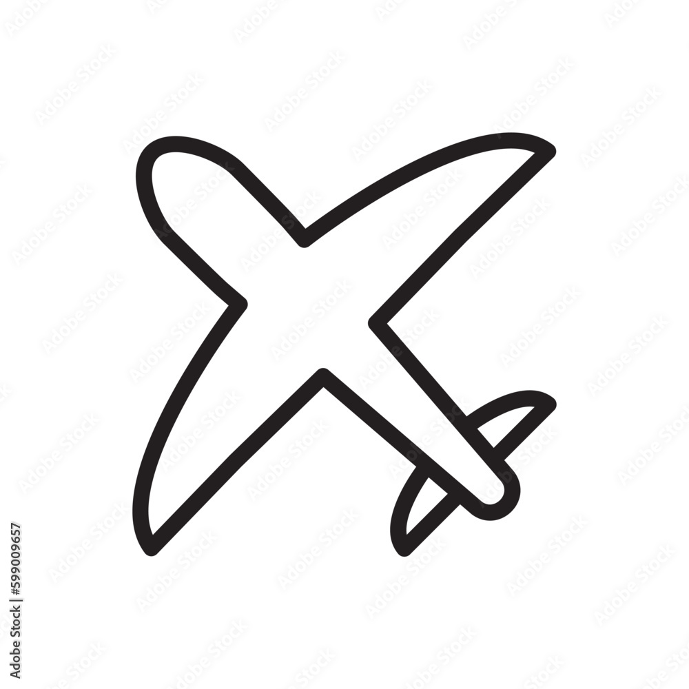 Plane vector icon. Aviation icon. Airplane flat sign design. Flight transport plane symbol. Airport airplane outline vector sign. Reactive plane line symbol. Aircraft pictogram. Jet icon. UX UI icon Plane vector icon. Aviation icon. Airplane flat sign design. Flight transport plane symbol. Airport airplane outline vector sign. Reactive plane line symbol. Aircraft pictogram. Jet icon. UX UI icon