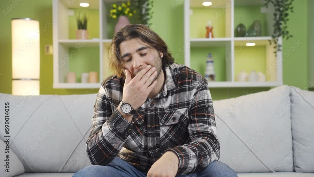 Young man with dreams gets emotional and sad. Young man with dreams gets emotional and sad.