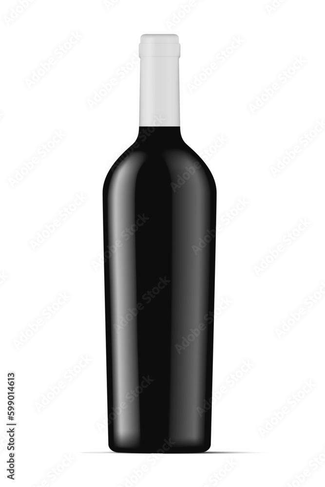 wine bottle mock up isolated on white wine bottle mock up isolated on white