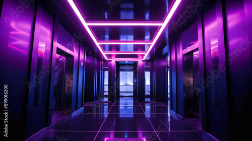 Enhancing Vertical Transportation Experience by the Purple Illumination Elevator