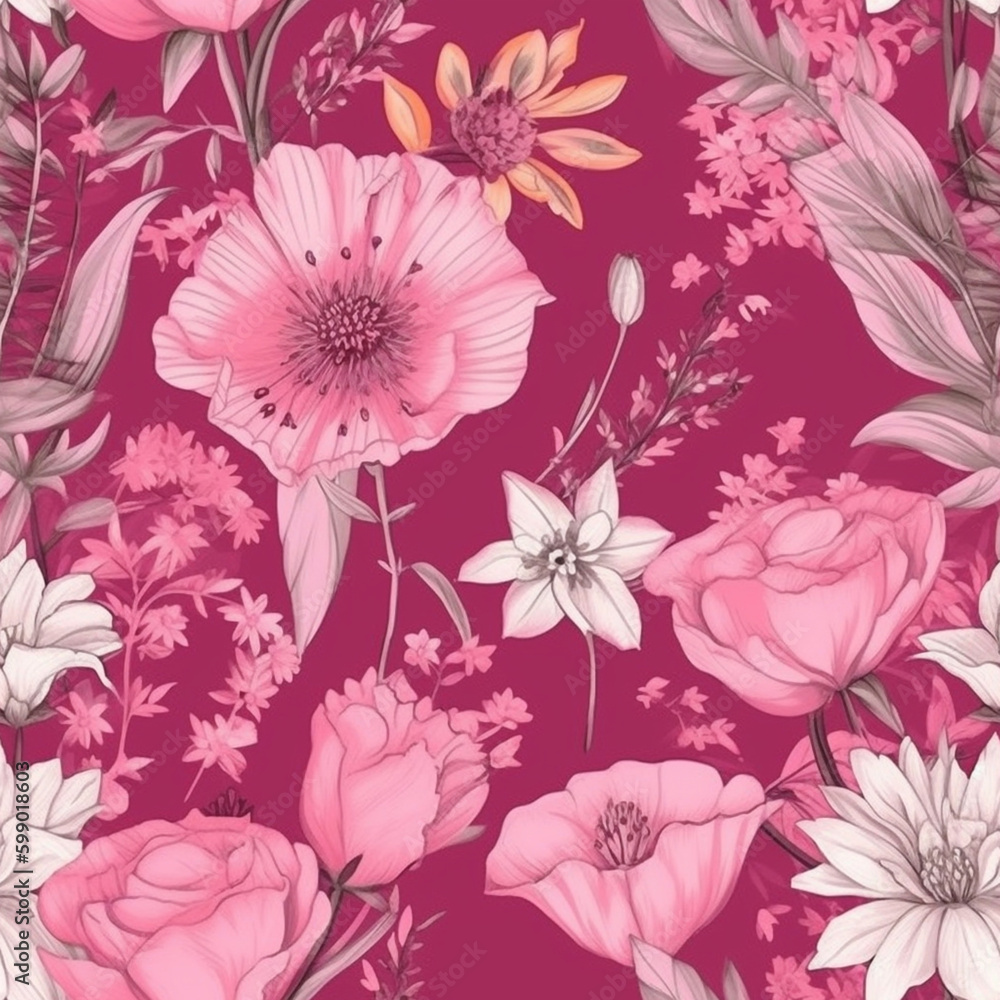 custom made wallpaper toronto digitalseamless pink bloom burst backgrounds