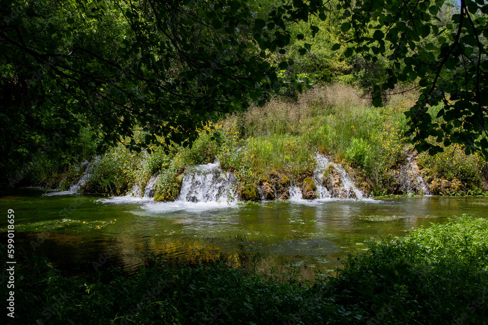 Obraz premium Cascade Springs Provo Canyon Utah Waterfall