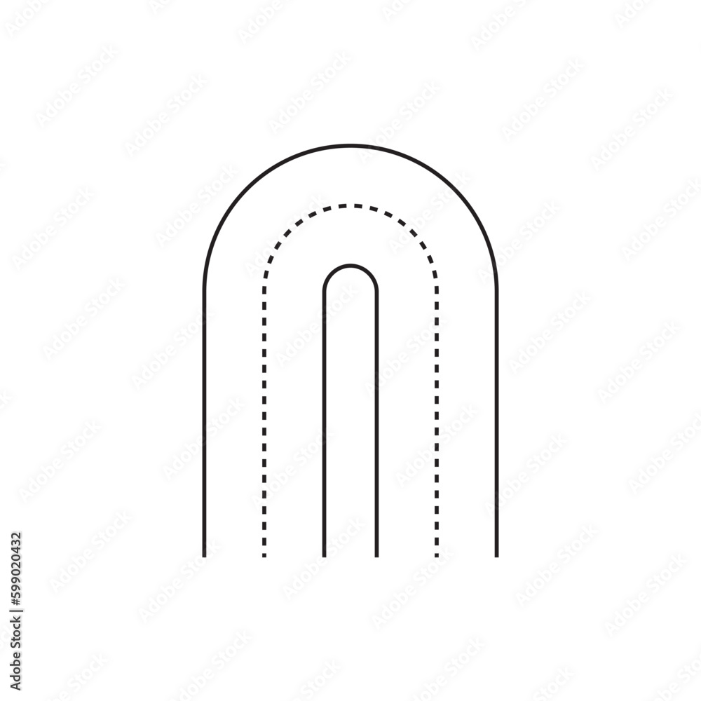 Road vector icon. Highway flat sign design. Asphalt road symbol pictogram. UX UI icon Road vector icon. Highway flat sign design. Asphalt road symbol pictogram. UX UI icon