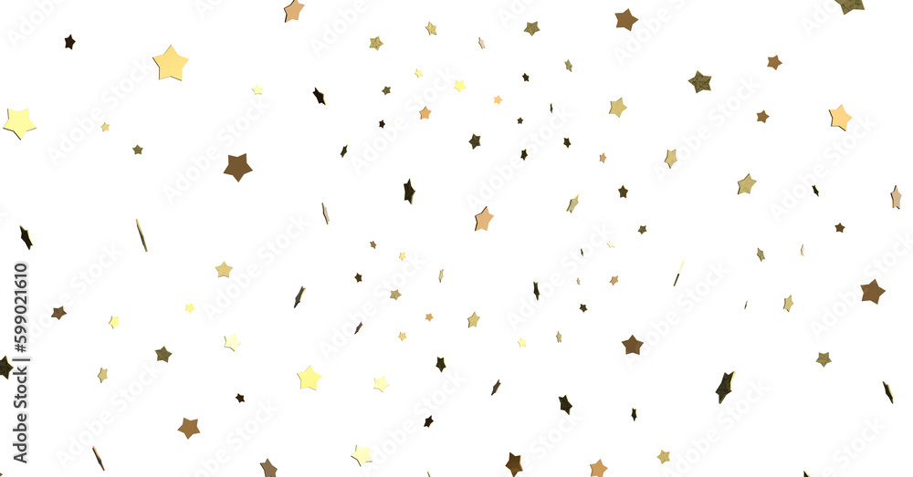 Obraz premium XMAS A gray whirlwind of golden snowflakes and stars. New