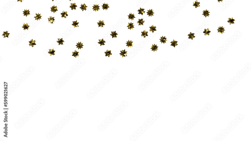 Holiday golden decoration, glitter frame isolated - Holiday golden decoration, glitter frame isolated -
