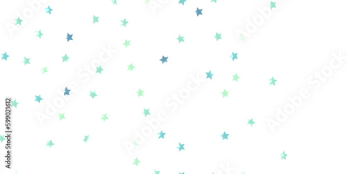 Abstract pattern of random falling silver stars on white background. - png transparent