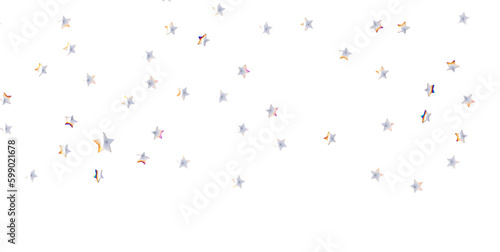 sparkling Christmas confetti falling isolated on white. magic shining flying stars glitter backdrop, sparkle border - png transparent