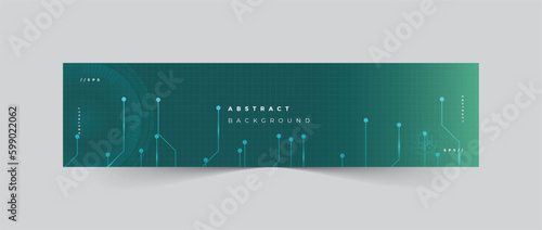 Abstract background technology linkedin cover