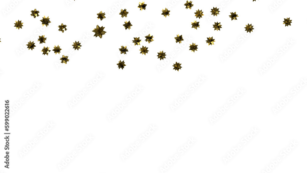 Holiday golden decoration, glitter frame isolated - Holiday golden decoration, glitter frame isolated -