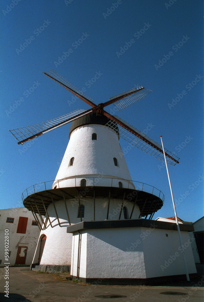 Windmill and blue sky - Gudhjem - Bornholm - Denmark