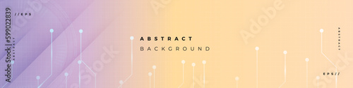 Linkedin banner technology gradient abstract background