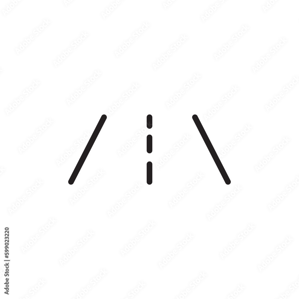 Road vector icon. Highway flat sign design. Asphalt road symbol pictogram. UX UI icon Road vector icon. Highway flat sign design. Asphalt road symbol pictogram. UX UI icon