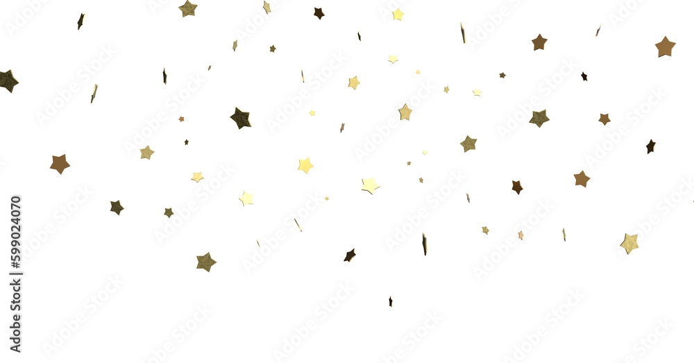 Obraz premium golden stars - (PNG transparent)