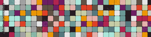 Color checkered squares background abstract illustration