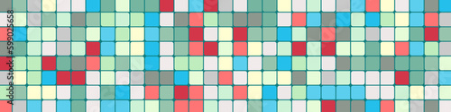 Color checkered squares background abstract illustration