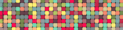 Color checkered squares background abstract illustration