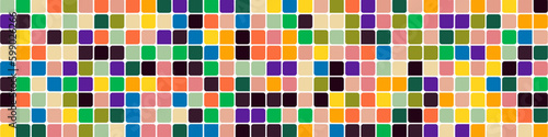 Color checkered squares background abstract illustration