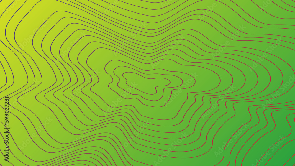 Topographic map seamless pattern, topography line map