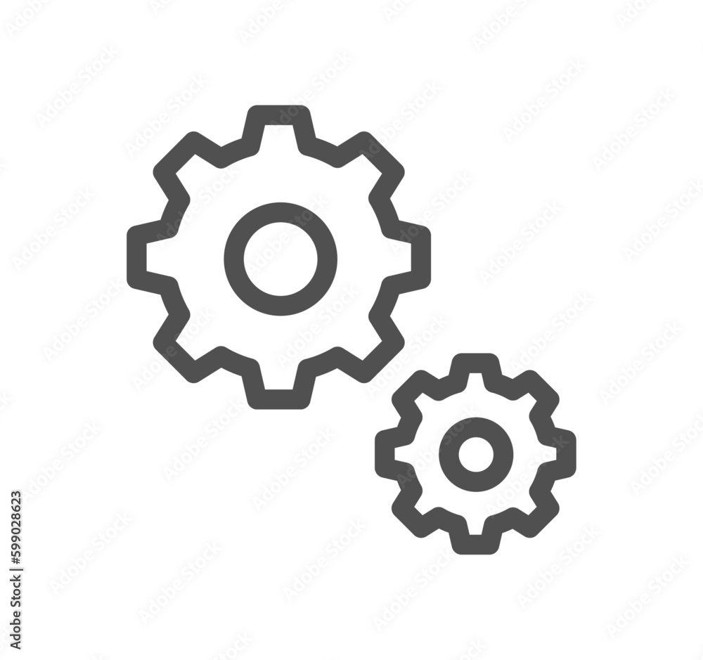 Gear related icon outline and linear vector.
Gear related icon outline and linear vector.
