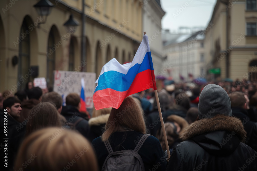 Obraz premium protest movement in Russia