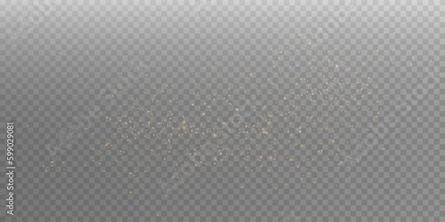 golden dust light png. Bokeh light lights effect background. Christmas glowing dust background Christmas glowing light bokeh confetti and sparkle overlay texture for your design. 