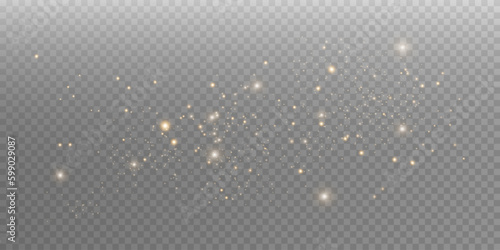 golden dust light png. Bokeh light lights effect background. Christmas glowing dust background Christmas glowing light bokeh confetti and sparkle overlay texture for your design. 