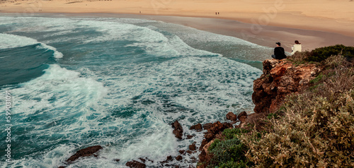 coastal Landscape  in the Natural Park of Southwest Alentejo and Costa Vicentina at the beach Bordeira
Nature Travel South portugal Vicentine Coast
