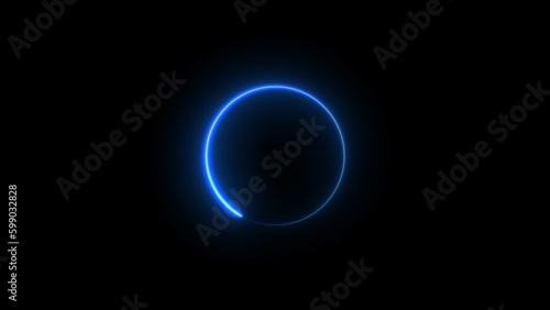 abstract beautiful loading  blue color neon light background illustration.