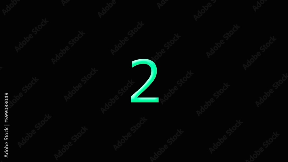 Abstract beautiful color 2 number illustration dark background Abstract beautiful color 2 number illustration dark background