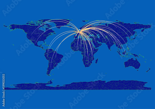 Vector Netherlands map, map of Netherlands for  emphasizing export, technology, trade and innovation. Enhance presentations and marketing materials. Ideal for businesses, entrepreneurs.