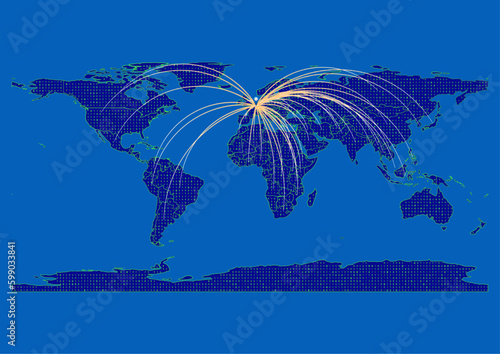 Vector Belgium map, map of Belgium for  emphasizing export, technology, trade and innovation. Enhance presentations and marketing materials. Ideal for businesses, entrepreneurs.