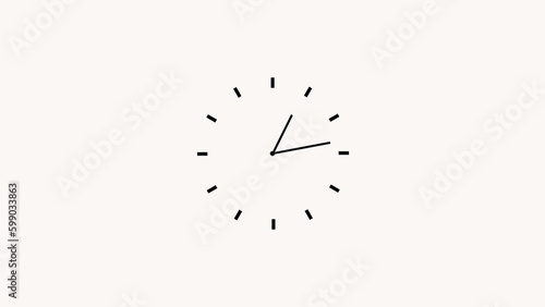 Abstract beautiful color clock illustration background .