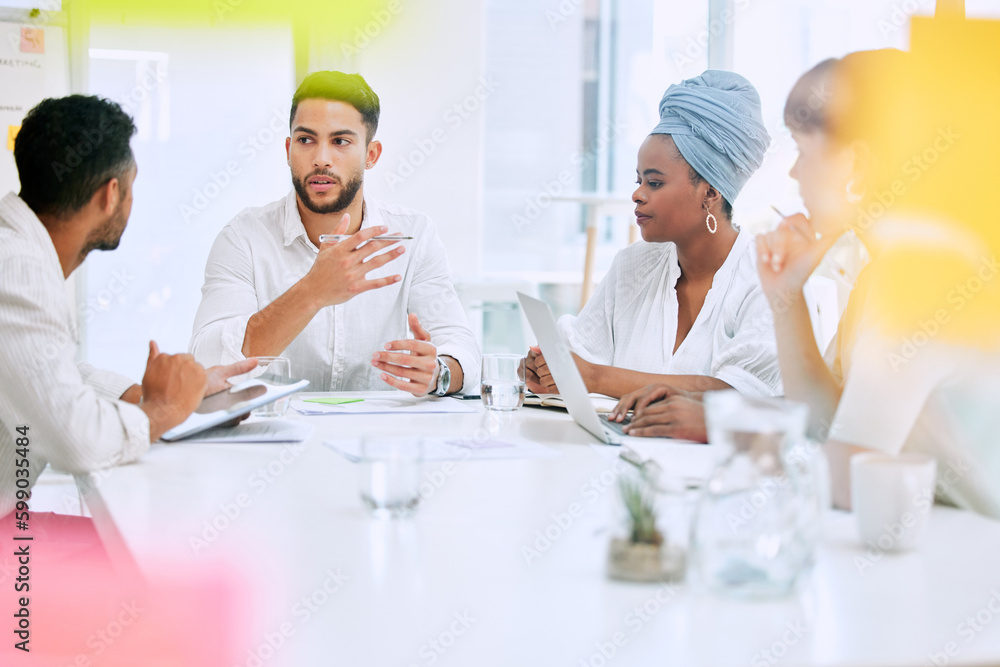 Theyre always ready to come up with a clever plan. businesspeople having a meeting in a boardroom at work. Theyre always ready to come up with a clever plan. businesspeople having a meeting in a boardroom at work.