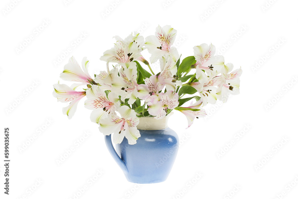 Alstroemerias in a jug Alstroemerias in a jug
