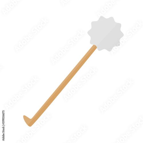 Flat design ear pick icon. Vector.