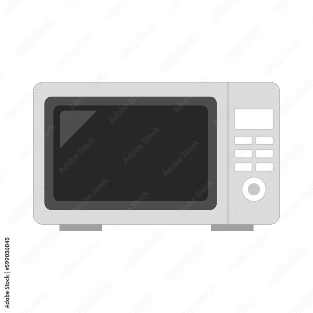 Flat design microwave oven icon. Home appliance. Vector. Flat design microwave oven icon. Home appliance. Vector.