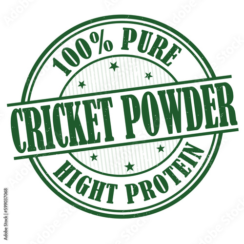 Cricket powder grunge rubber stamp