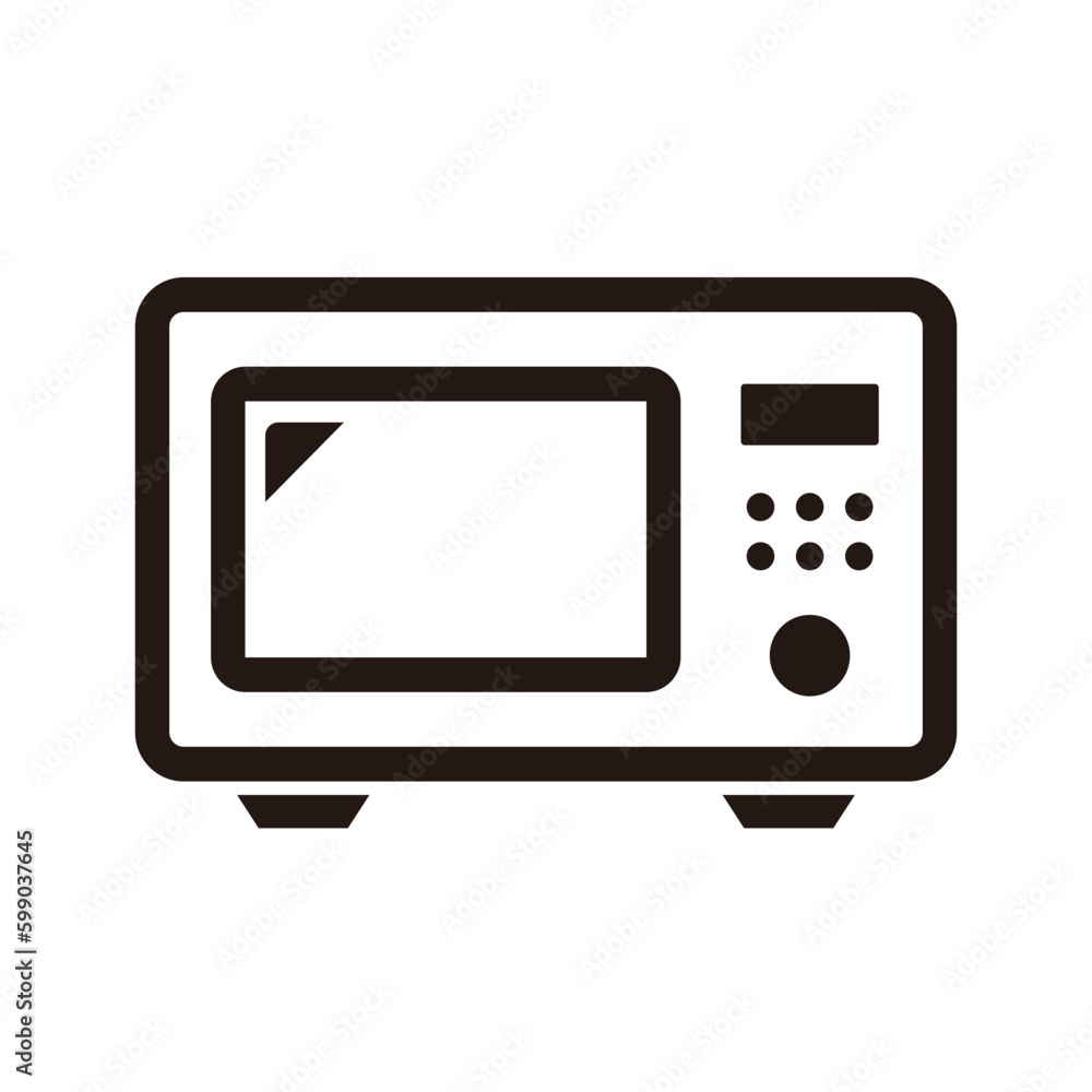Simple microwave oven icon. Home appliance. Vector. Simple microwave oven icon. Home appliance. Vector.